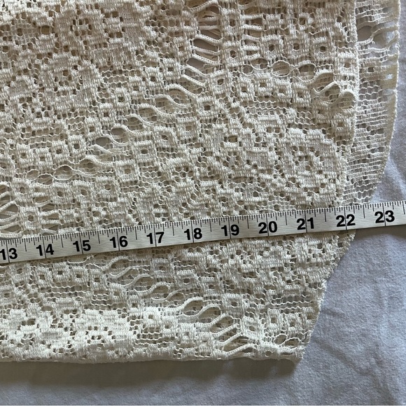 Calypso St. Barth Cream Lace Cap Sleeve Cotton Blend Redortwear Blouse Sz Sm EUC - Picture 12 of 13